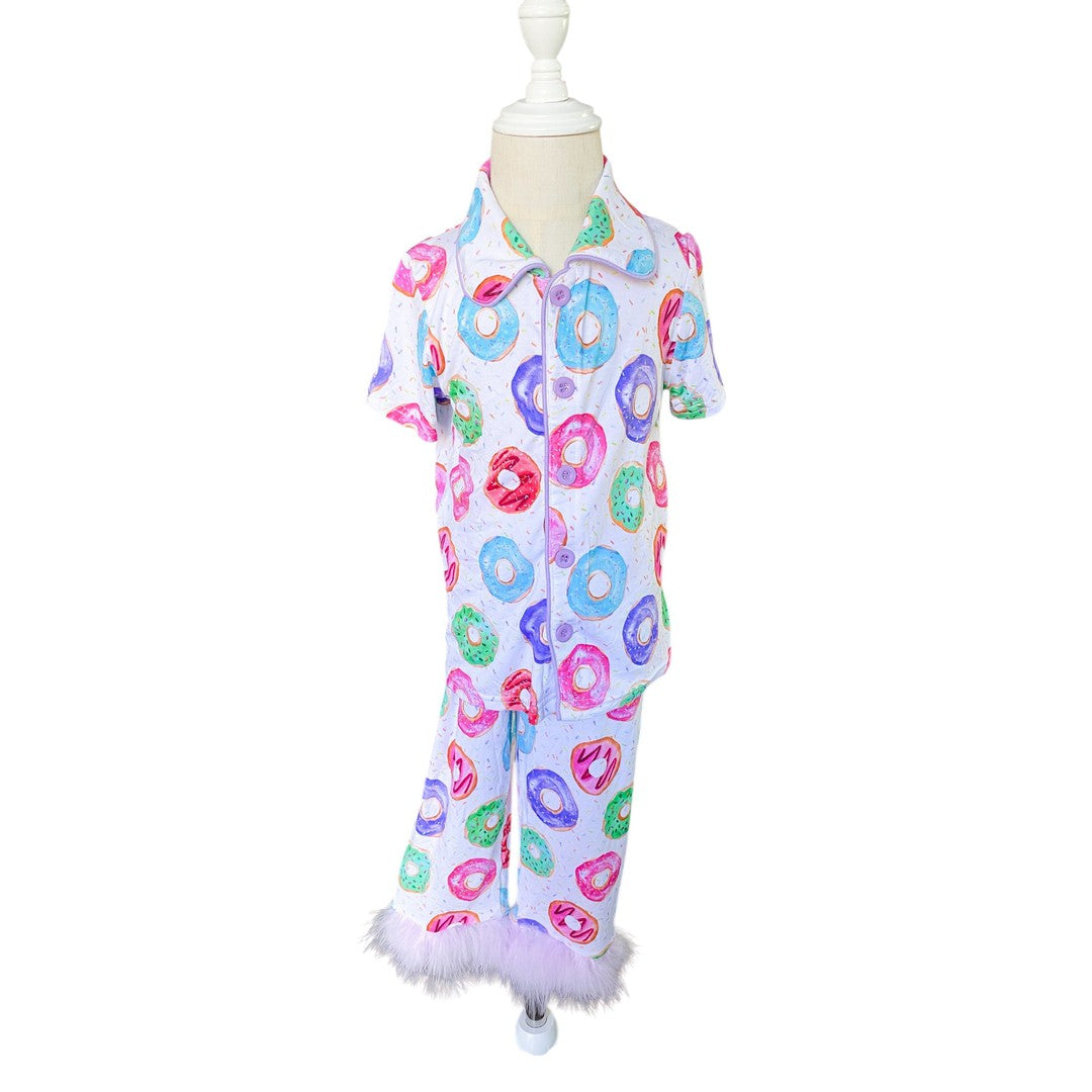 Donut Print Bamboo Feather PJs