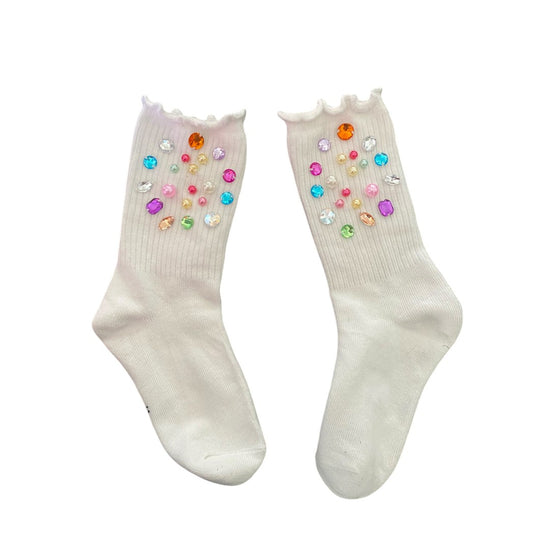 Multi-colored Gem High Socks