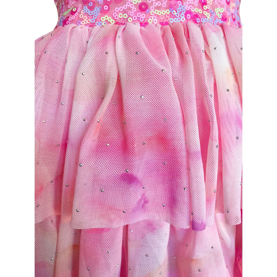 Ombre Pink Sparkle Tulle Dress