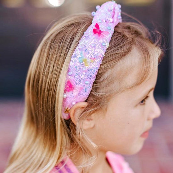 Butterfly Charm Sequins Headband