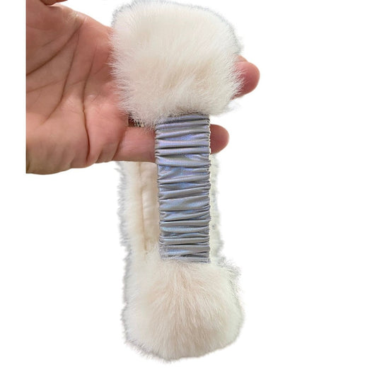 Cream Fur Headband