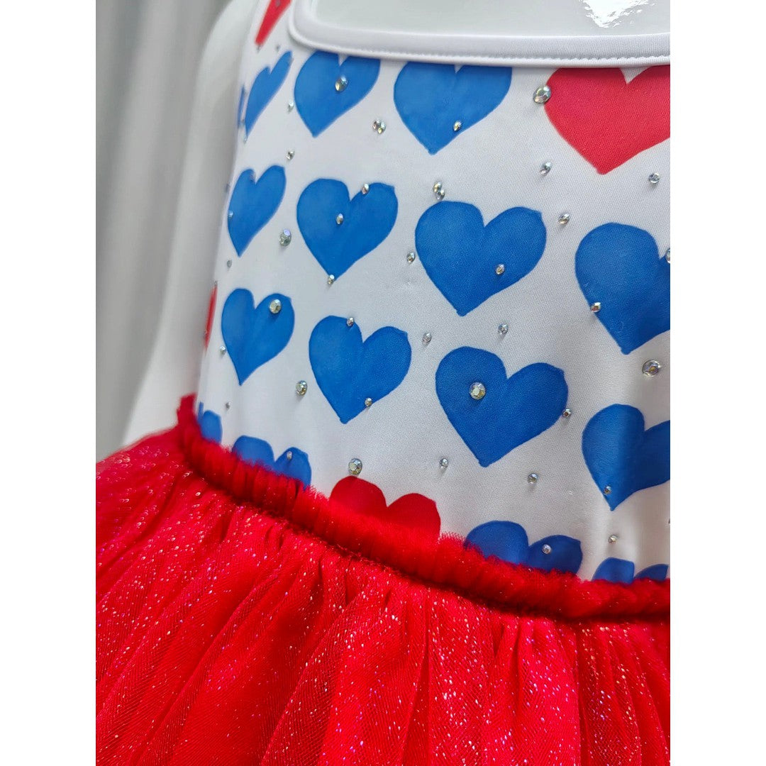 Sparkly Fourth of July Tulle Dress