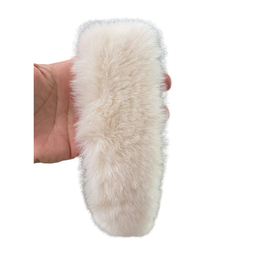 Cream Fur Headband