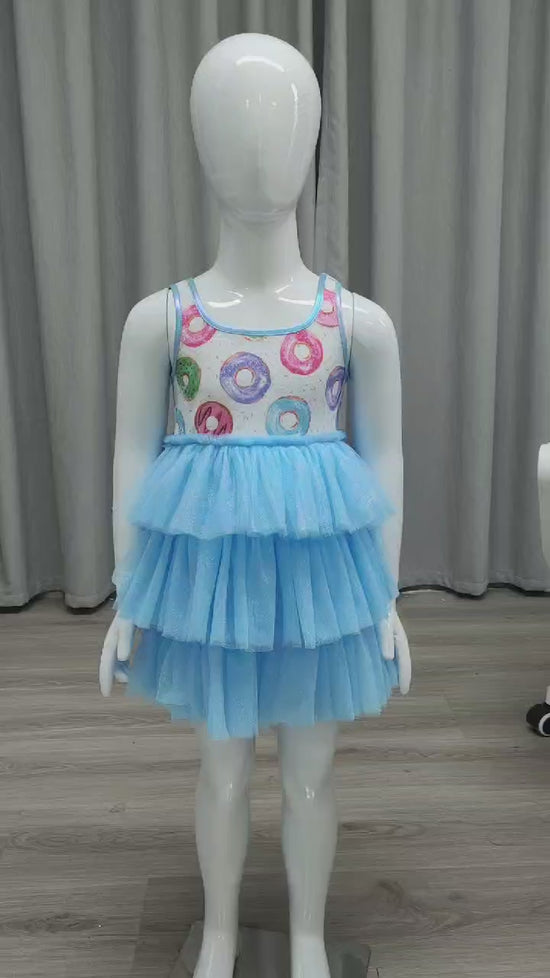 Load and play video in Gallery viewer, Sparkly Donut Tulle Dress
